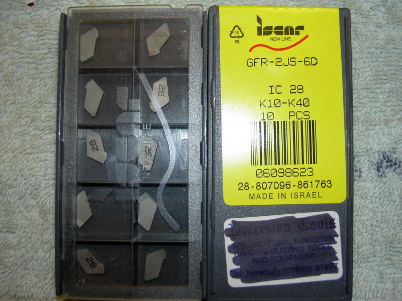 Pack of 10 ISCAR GFR 6-6D IC328 Groove Turn and Parting Insert Iscar 6002923 