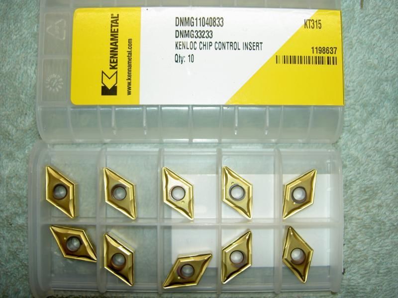 PACK OF 10 KENNAMETAL CARBIDE INSERTS TNMG33233 KT315 ~ NEW 
